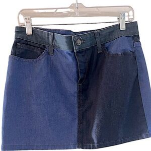 Joe"s Jeans Y2K Denim on Denim Micro Mini Skirt in Daisy Blues NWT